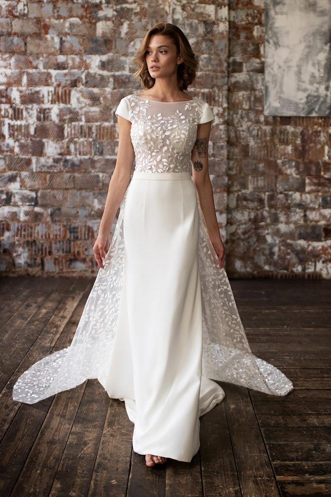 Cap Sleeve Wedding Dresses For Boho Brides Getting Married in 2021 Cap Sleeve Wedding Dresses For Boho Brides Getting Married in 2021