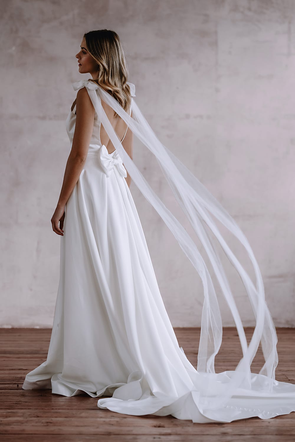 Harmony a-line simple wedding dress - Love Spell Design