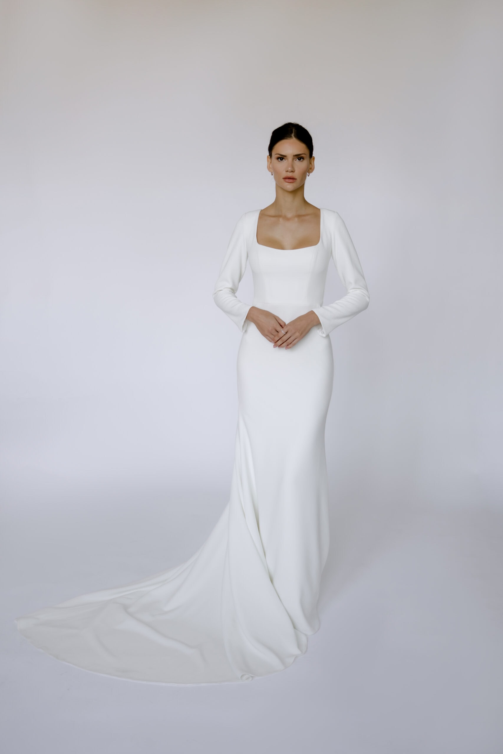 Silvia elegant simple wedding dress with sleeves Love Spell Design Bridal Shop Near Me Wedding Dress Shops London Wedding Dresses Lace Wedding Dress Lace Boho Wedding Dresses Boho Wedding Dress Boho Dress Wedding Wedding Dress Summer