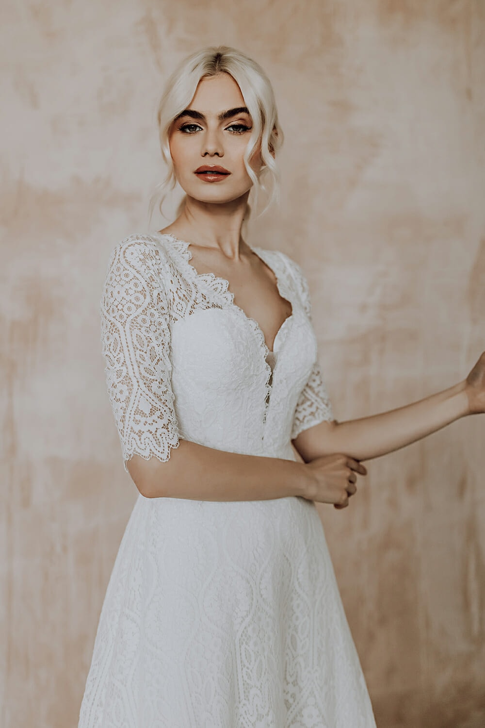 Kimberly modest wedding dress with long sleeves - Wedding Dresses - Love Spell Design Kimberly modest wedding dress with long sleeves - Wedding Dresses - Love Spell Design