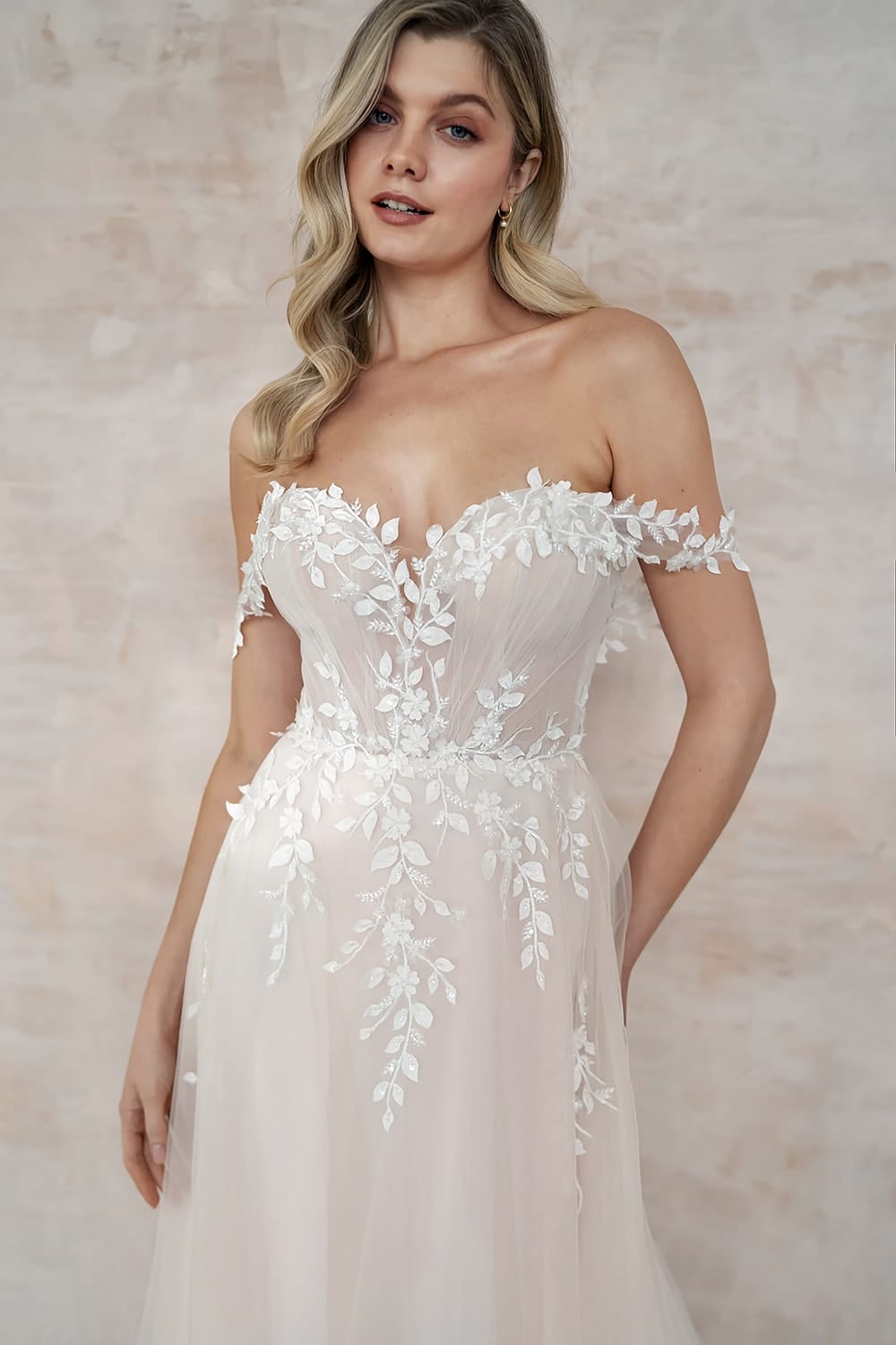 Holly a-line lace wedding dress with short sleeves - Wedding Dresses - Love Spell Design Holly a-line lace wedding dress with short sleeves - Wedding Dresses - Love Spell Design