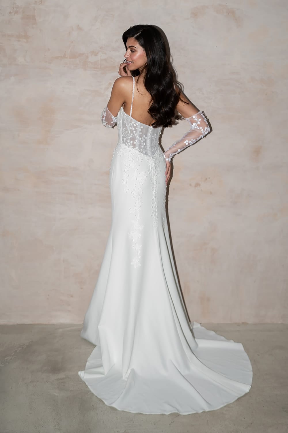 Kaia UK30314 - Wedding Dress Detachable Skirt Boho Wedding Dress With Sleeves - 13 Love Spell Design Kaia UK30314 Wedding Dress Detachable Skirt Boho Wedding Dress With Sleeves 13 Love Spell Design