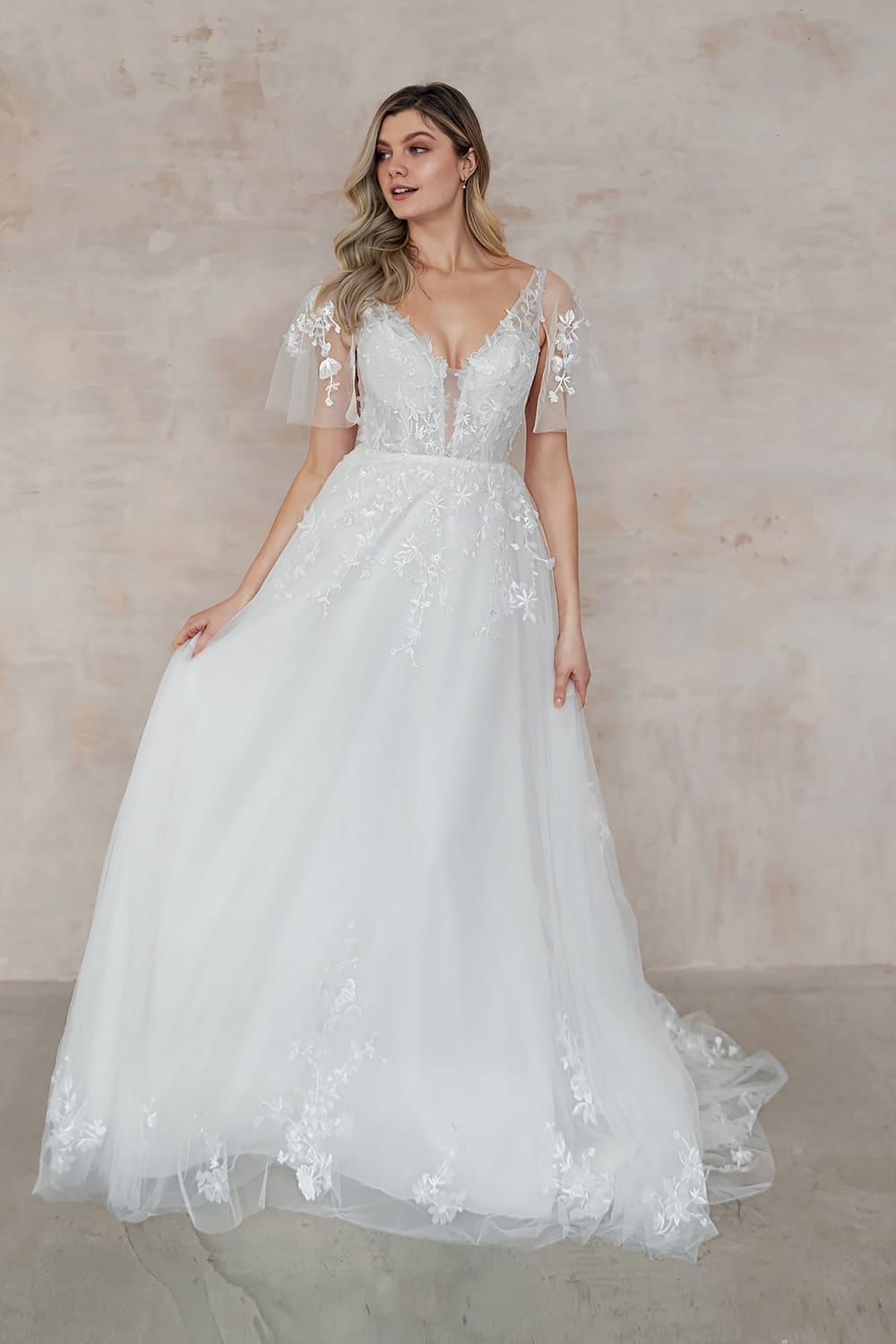Olive floral boho wedding dress Love Spell Design Olive UK30320 Wedding Dress London Boho Wedding Dress 8 Love Spell Design