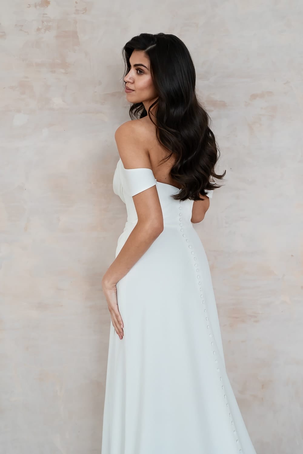 a line off the shoulder long sleeve wedding dress Luxury Beautiful Off-the-shoulder long sleeves a-line lace Wedding Dresses beading