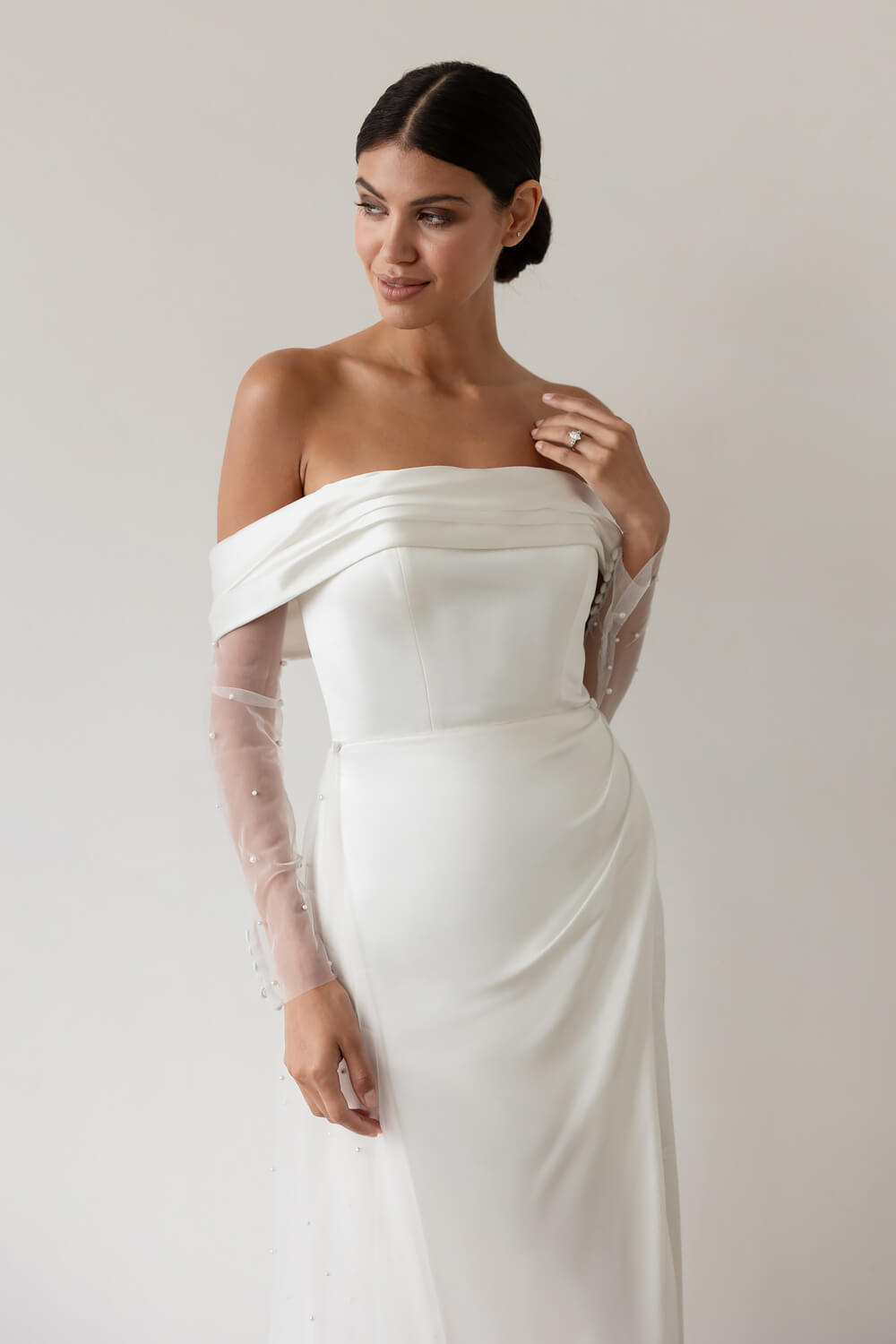 Mia simple satin wedding dress - Wedding Dresses - Love Spell Design Mia simple satin wedding dress - Wedding Dresses - Love Spell Design