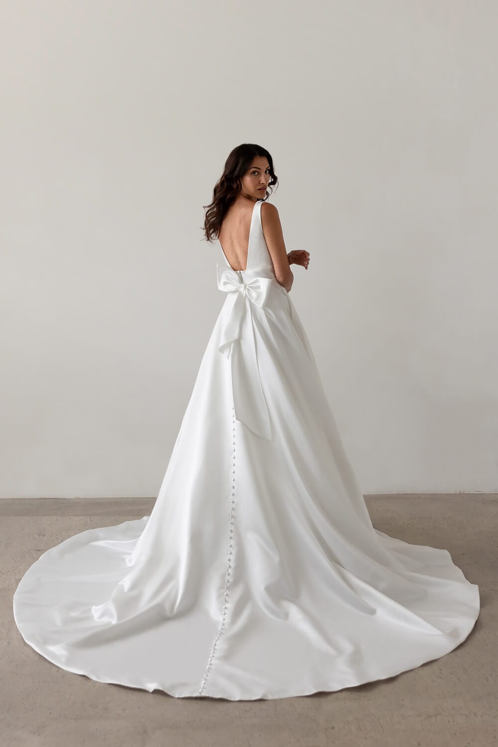Charlotte simple plain wedding dress - Wedding Dresses - Love Spell Design