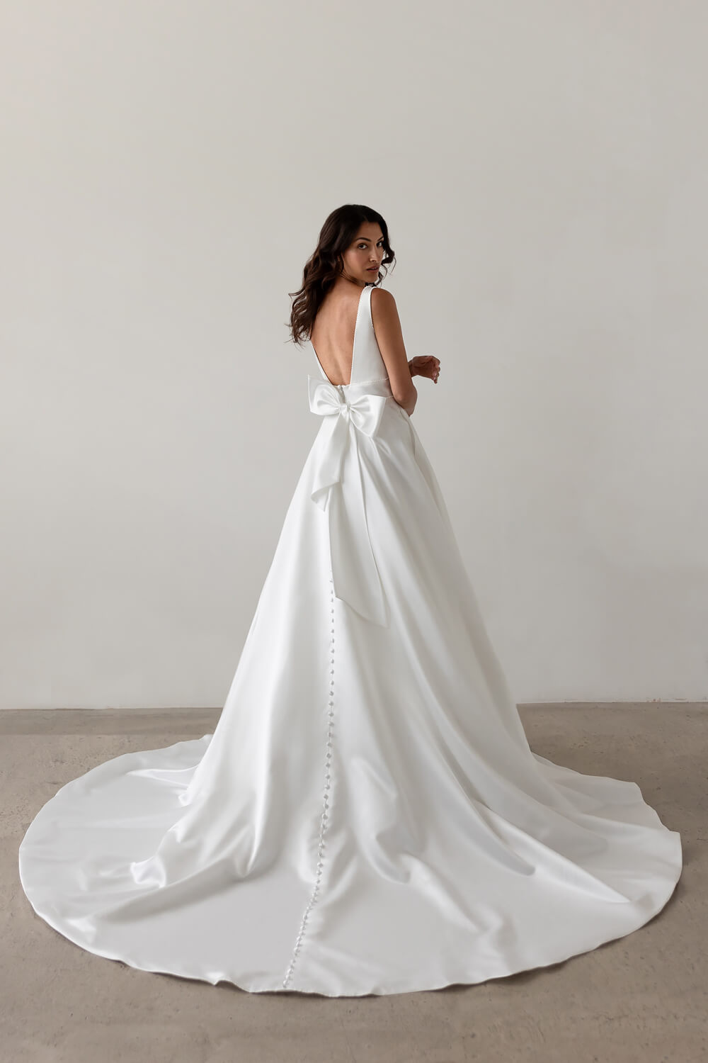 Charlotte simple plain wedding dress - Wedding Dresses - Love Spell Design Charlotte simple plain wedding dress - Wedding Dresses - Love Spell Design