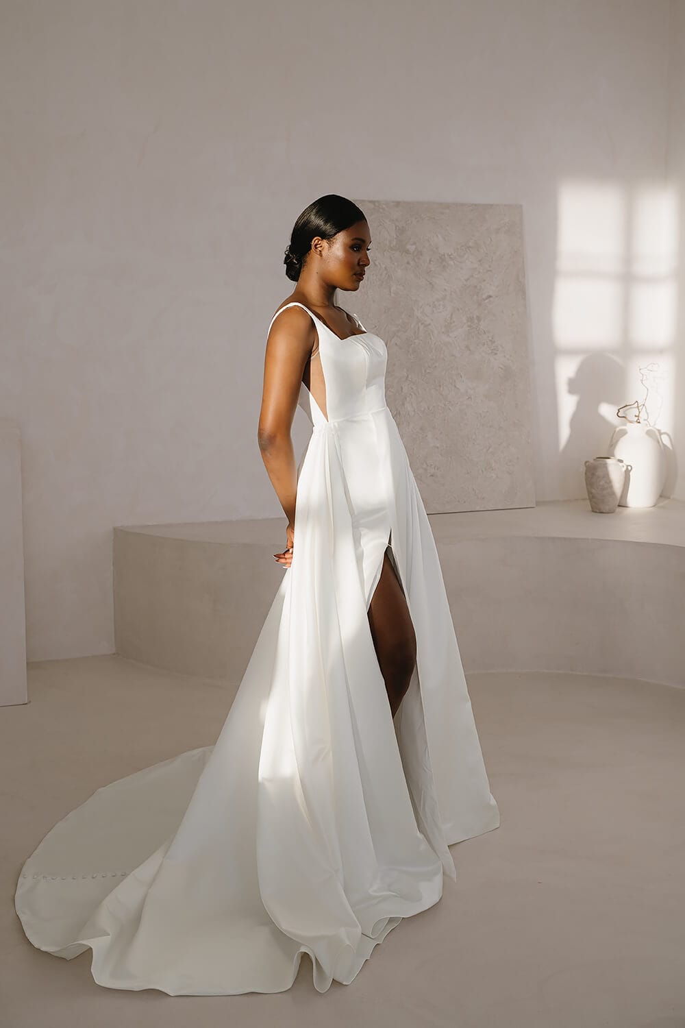 Bridget simple satin wedding dress - Wedding Dresses