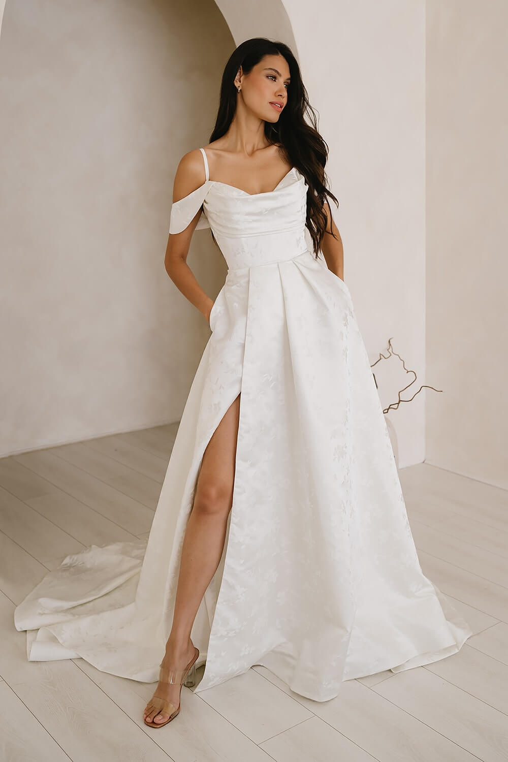 Emma A-line V-neckline Wedding Dress Love Spell Design Cover photo Boho Wedding Dress Bridal Shops London Wedding Dresses UK Love Spell Design